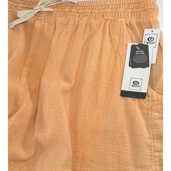RIP CURL Classic Surf Shorts Sz XL Apricot Orange Elastic Waist Woven 100%Cotton - Picture 4 of 8